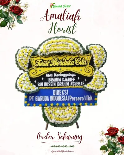 Papan Bunga Duka di Grand Heaven Surabaya