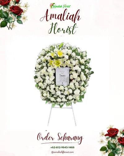 Krans Bunga Duka Cita di Grand Heaven Surabaya